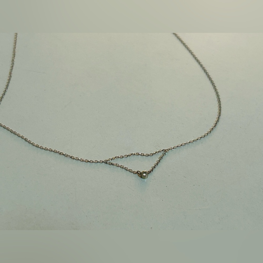Catbird Chained to My Heart Necklace in White Gold with Diamond, discontinued
